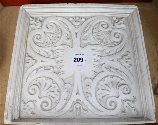 Brucciani plaster relief(-)